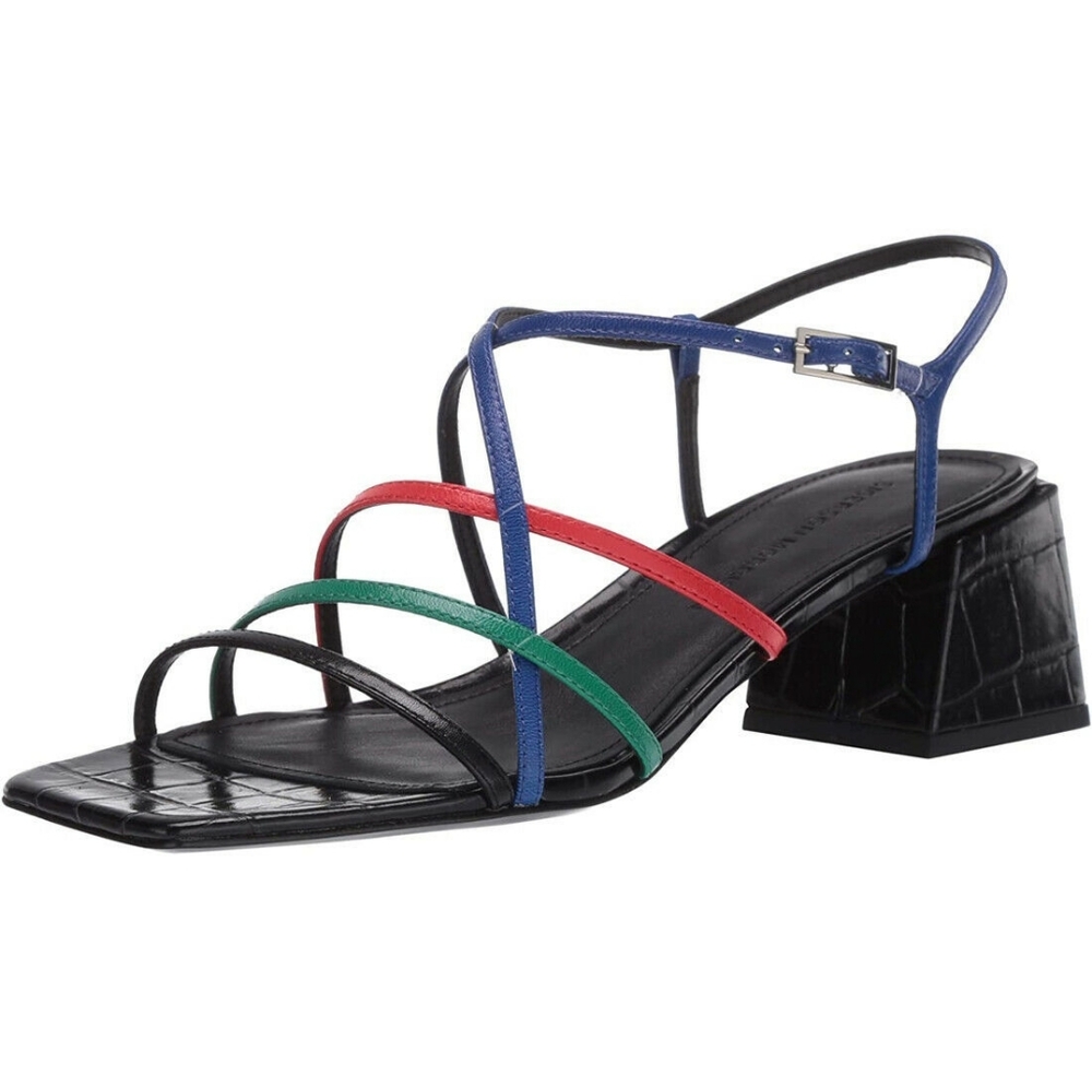Sigerson Morrison Ellia Strappy Block Heel Sandals - Picture 2 of 9